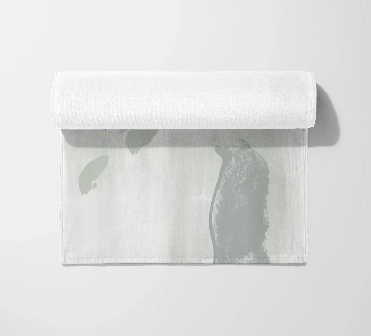 Light Grey Abstraction beach towel by NouveauPrints
