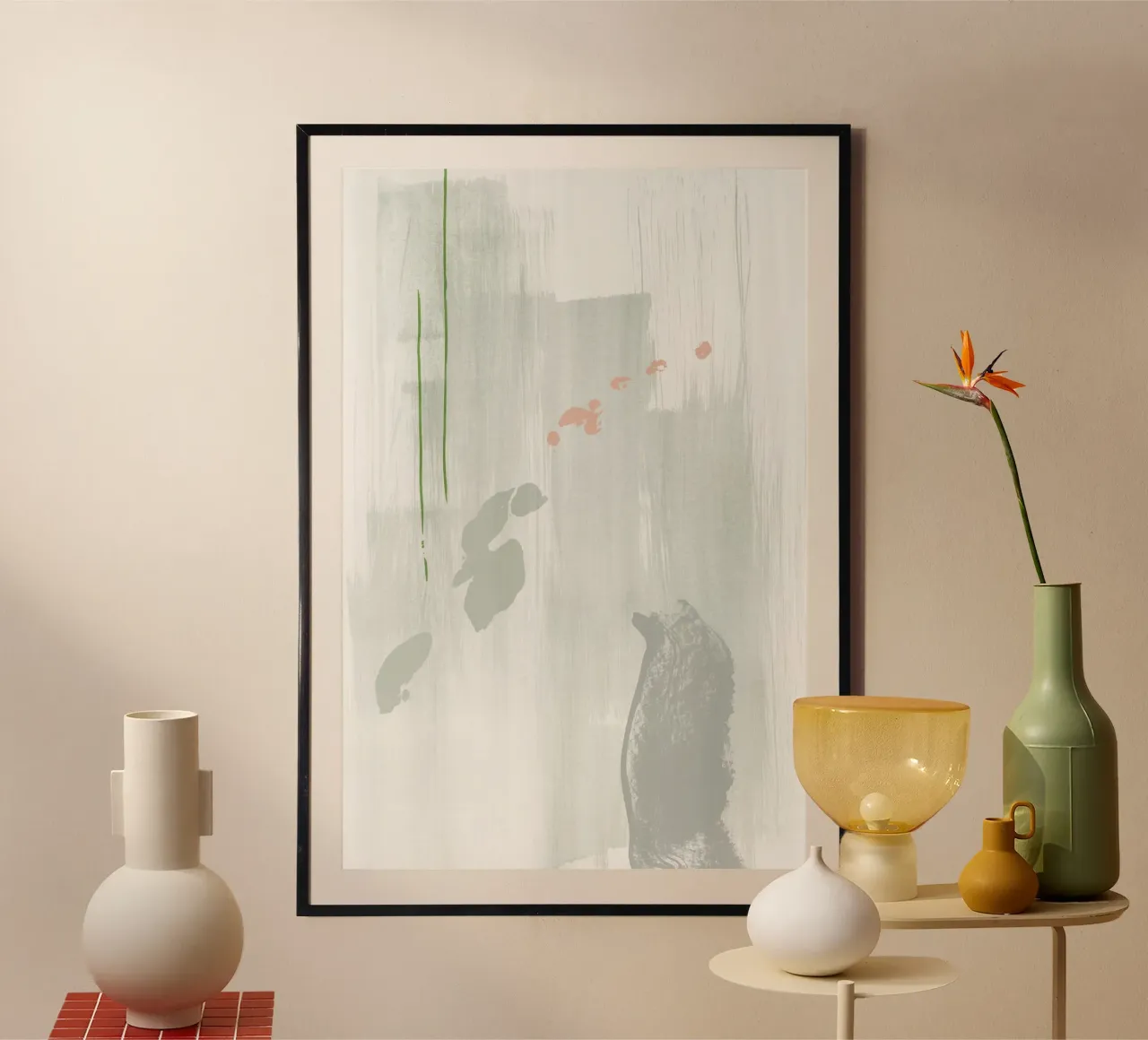 Light Grey Abstraction hahnemühle by NouveauPrints