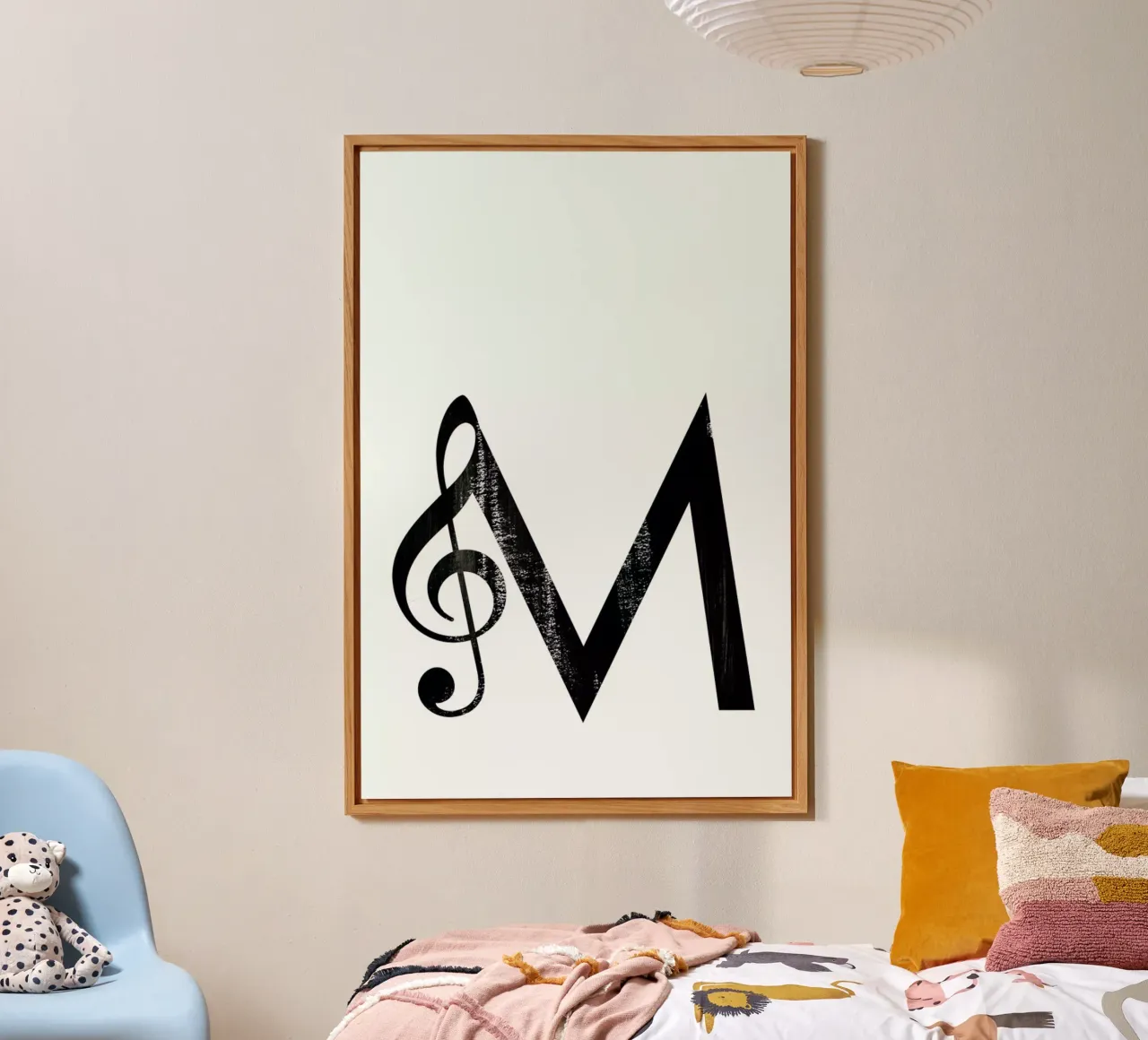 M is for Music alluminio dibond da Goed Blauw