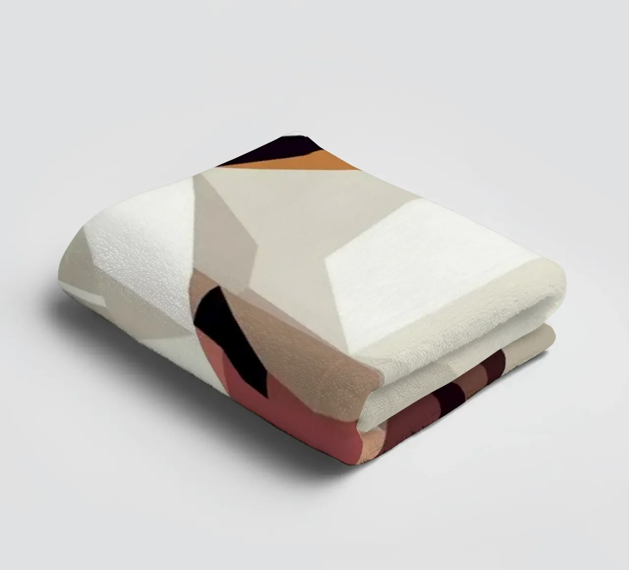 Geometric guinea pig - Charming polygon art towel by namosh