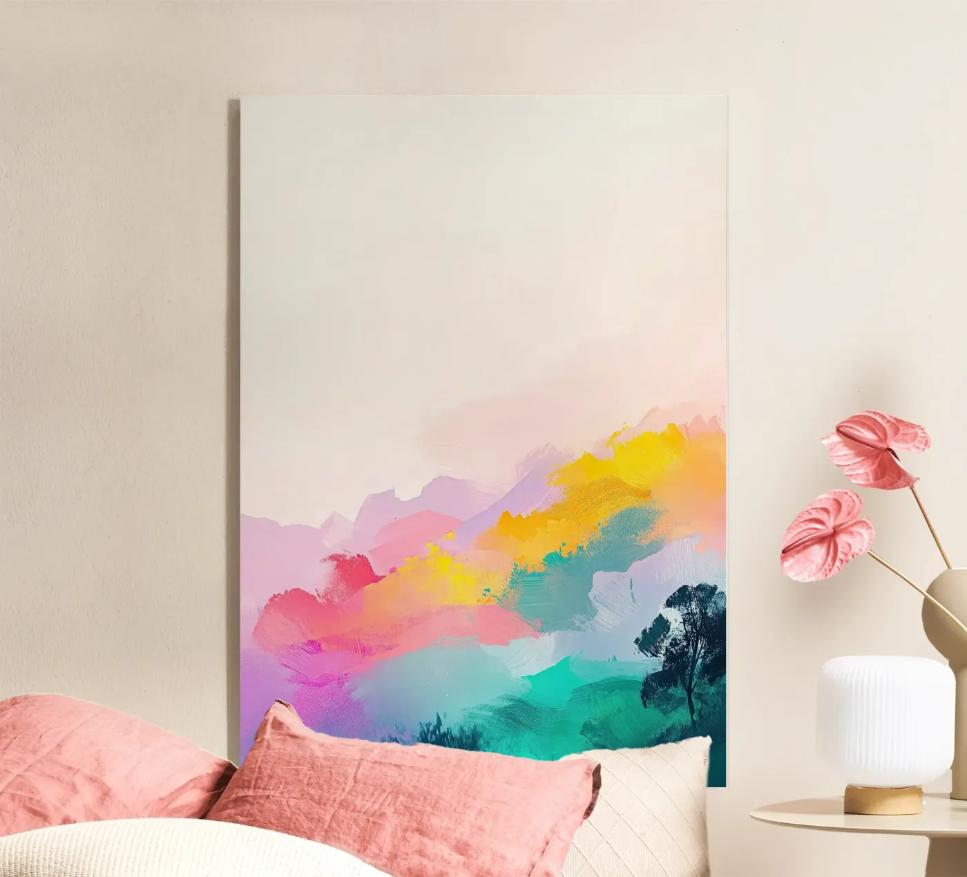 Pastellharmonie Acryl-Glas von Nikis Art Studio