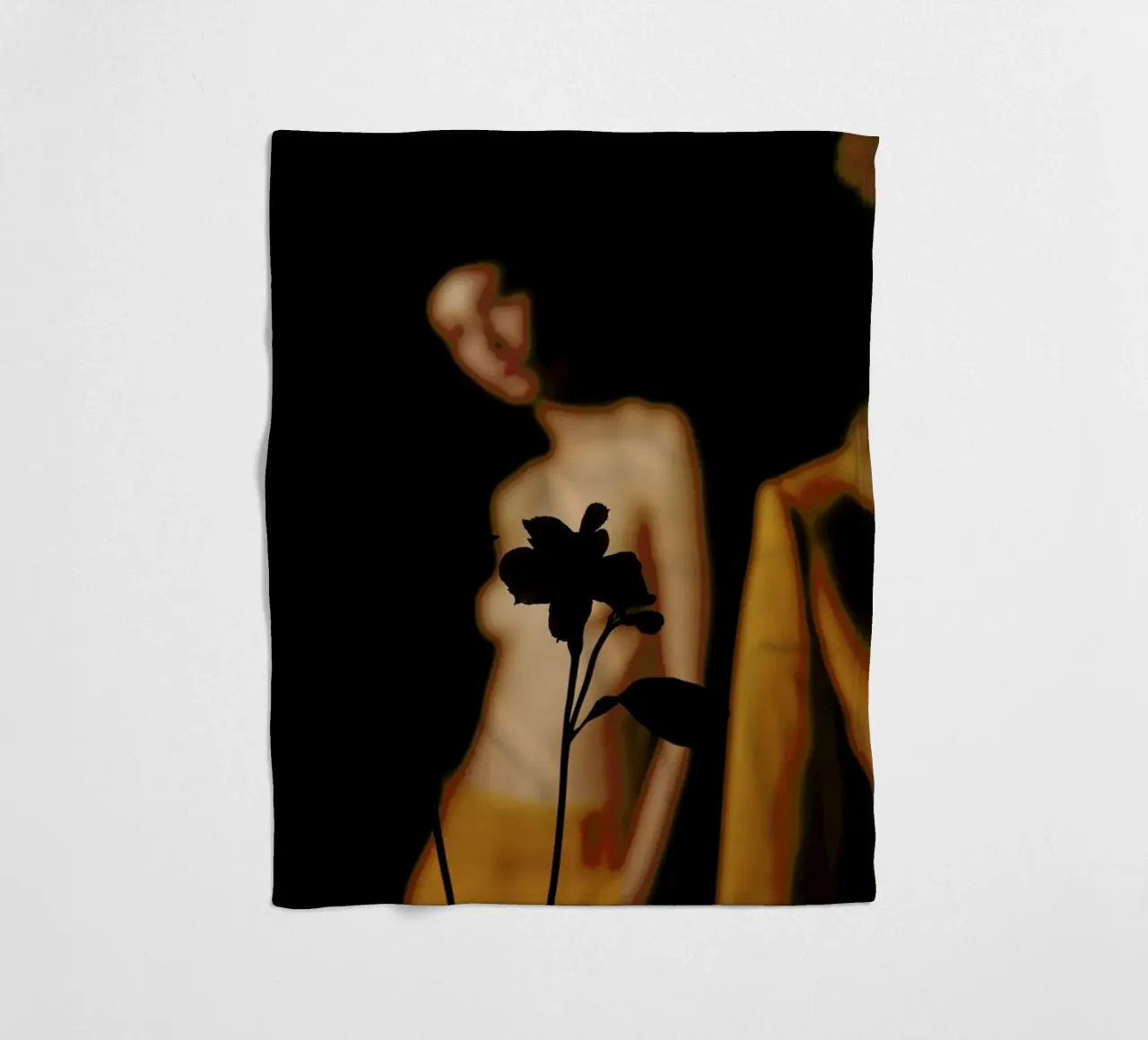 Freddy 1 fleece blanket by Laura Palm