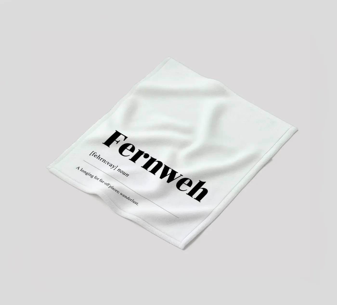 Fernweh fleecedeken van daylight design studio