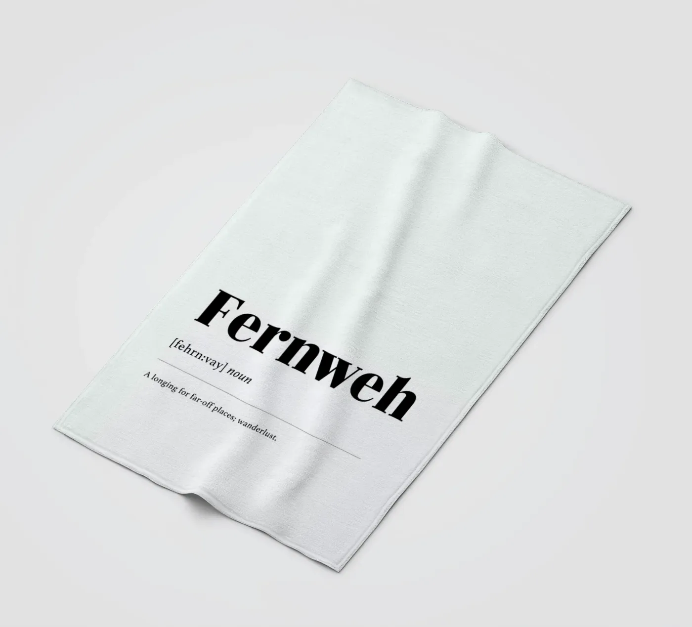 Fernweh fleecedeken van daylight design studio