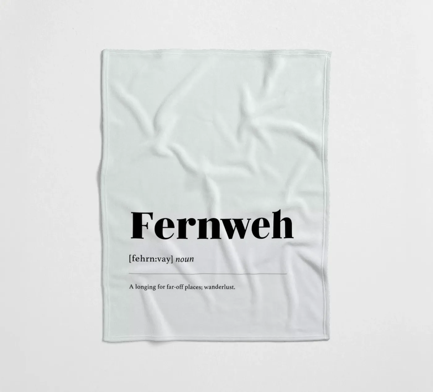 Fernweh fleecedeken van daylight design studio