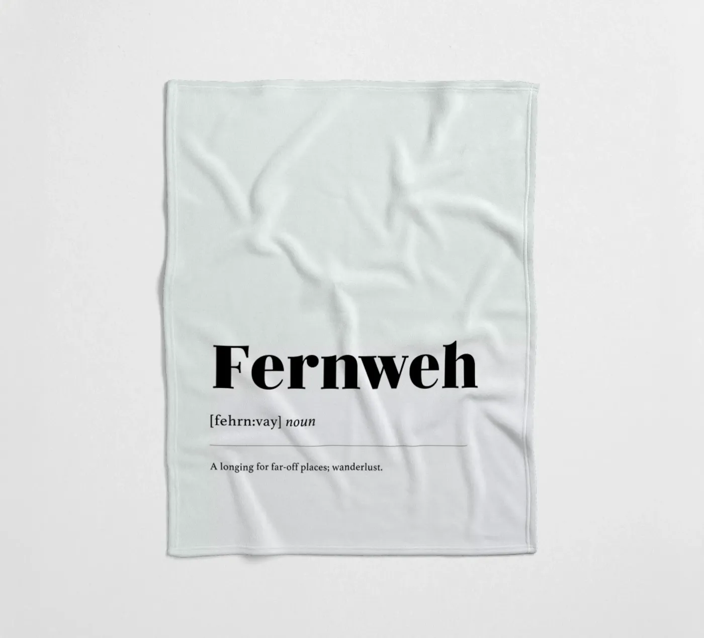 Fernweh fleecedeken van daylight design studio