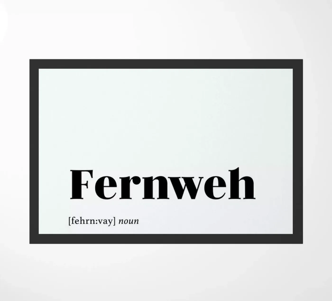 Fernweh Fußmatte von daylight design studio