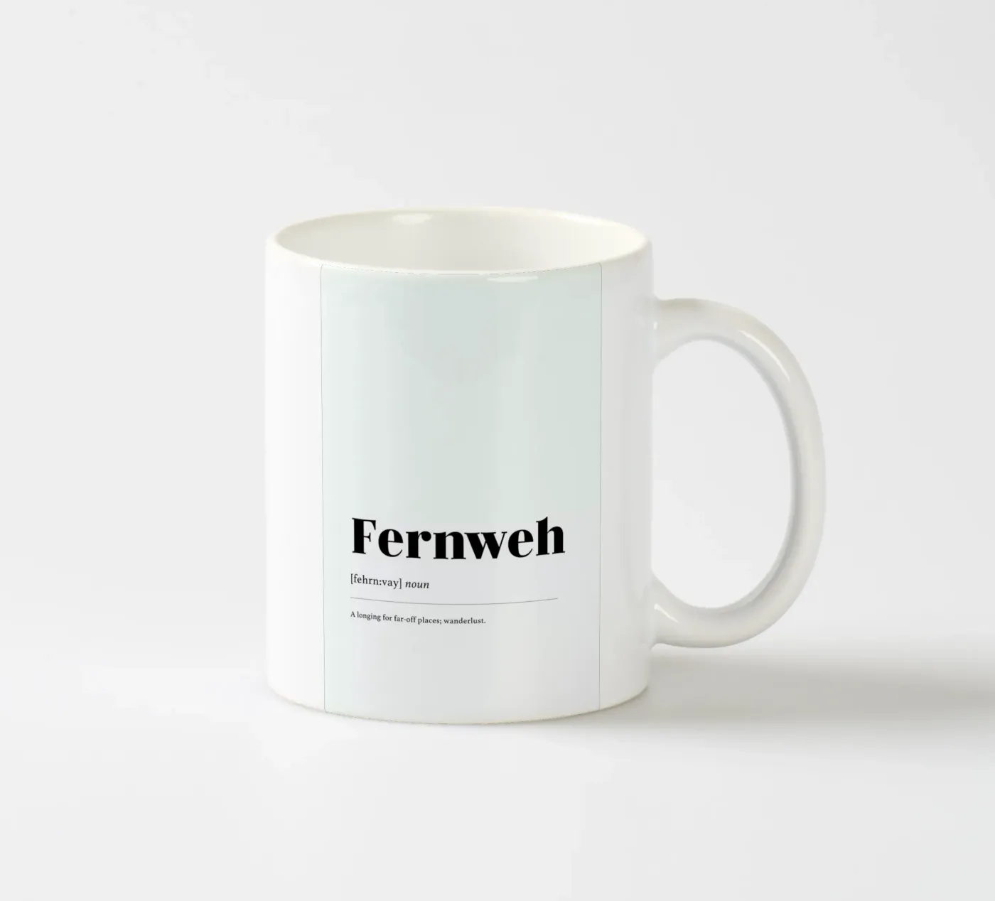 Fernweh ceramic mug by daylight design studio