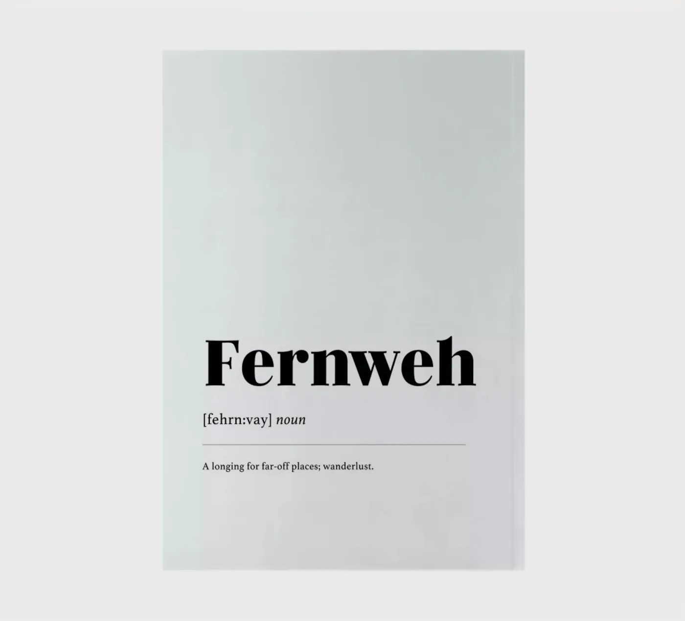 Fernweh Notizbuch von daylight design studio