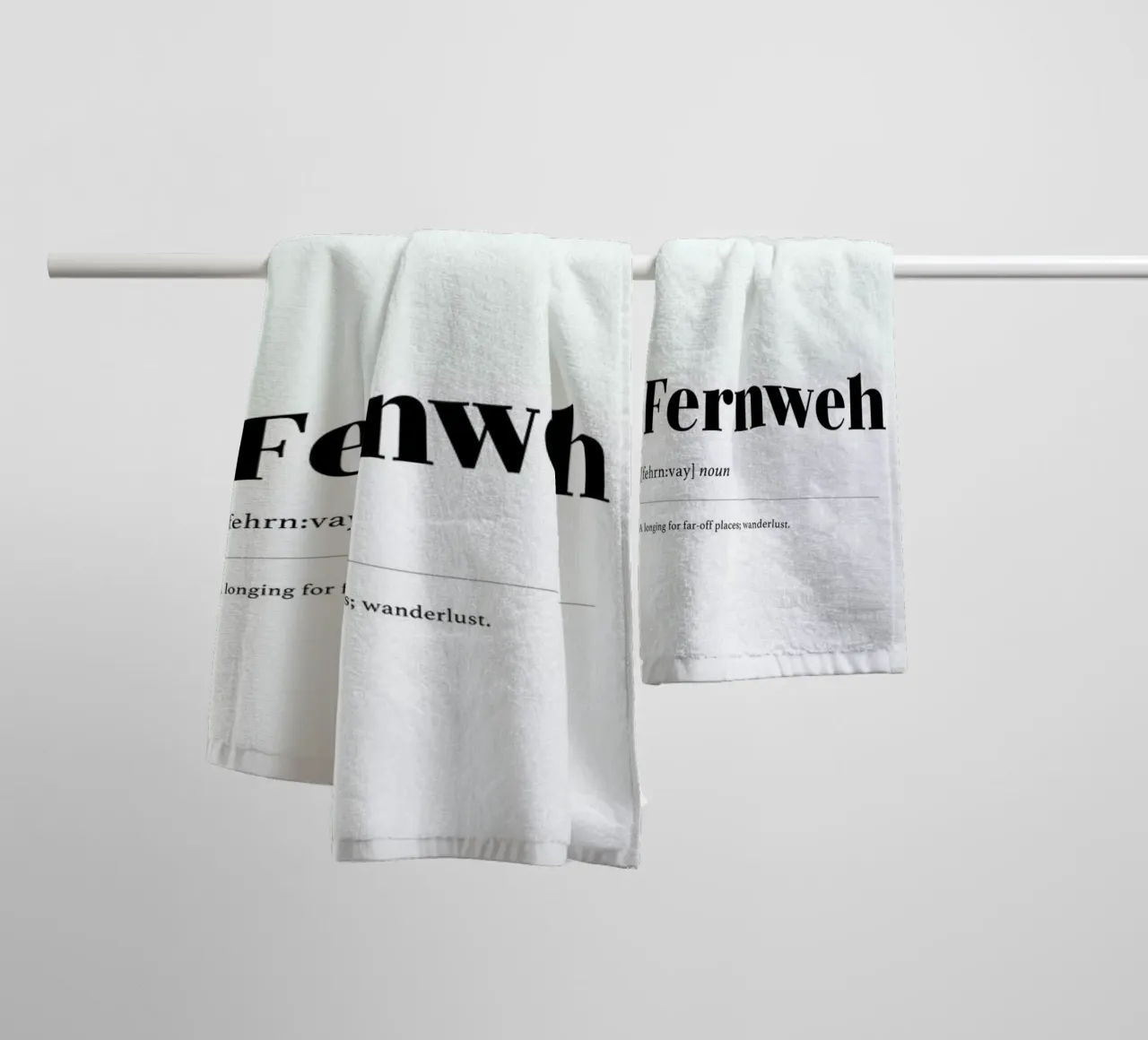 Fernweh towel by daylight design studio