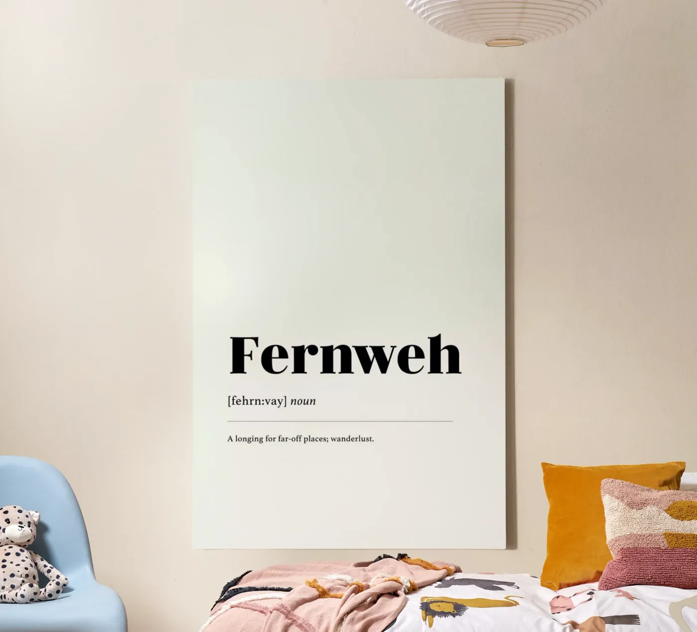 Fernweh canvas by daylight design studio