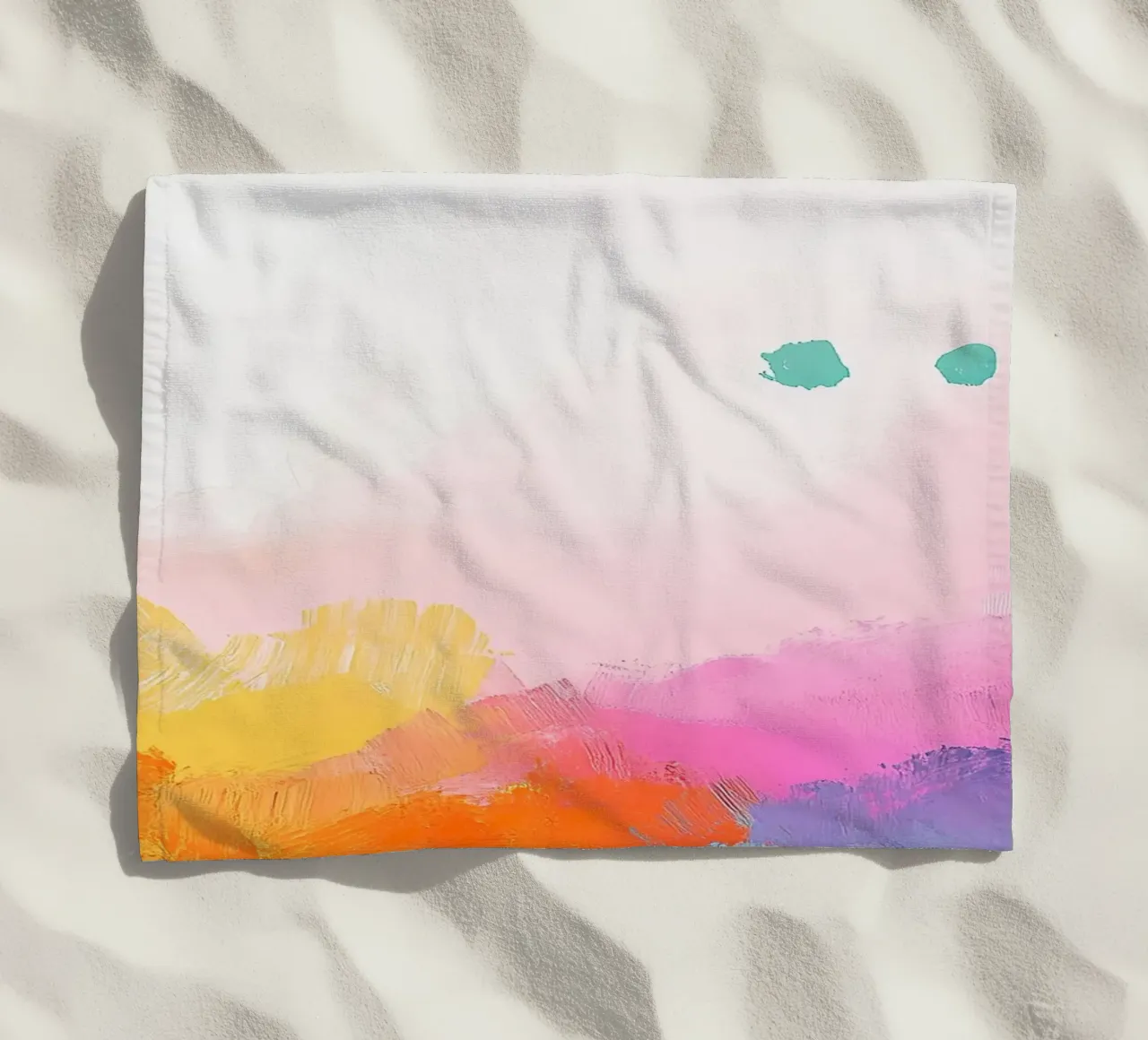 Nuvole piene di vita telo mare da Nikis Art Studio