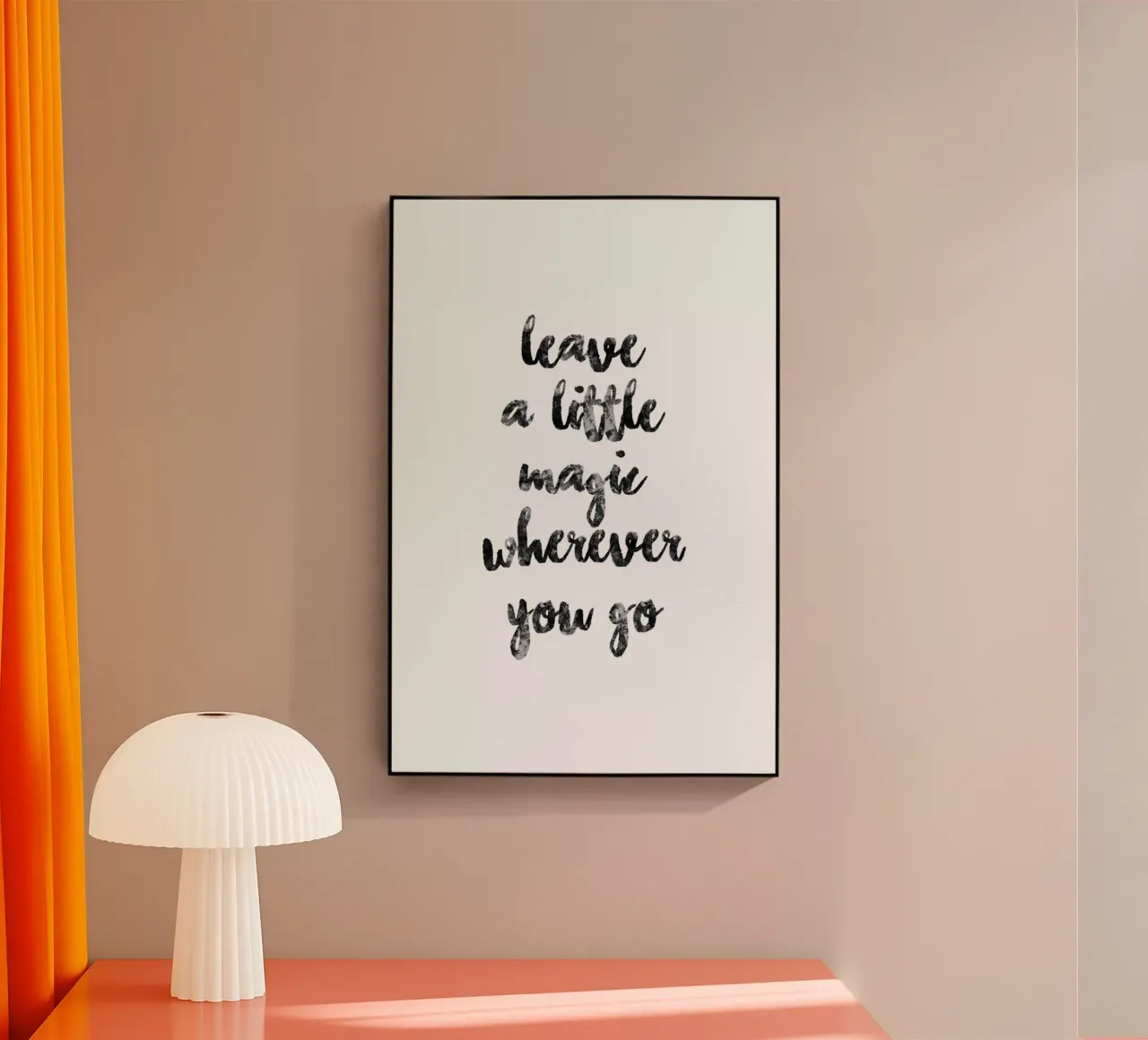 A Little Magic plexiglass da typed