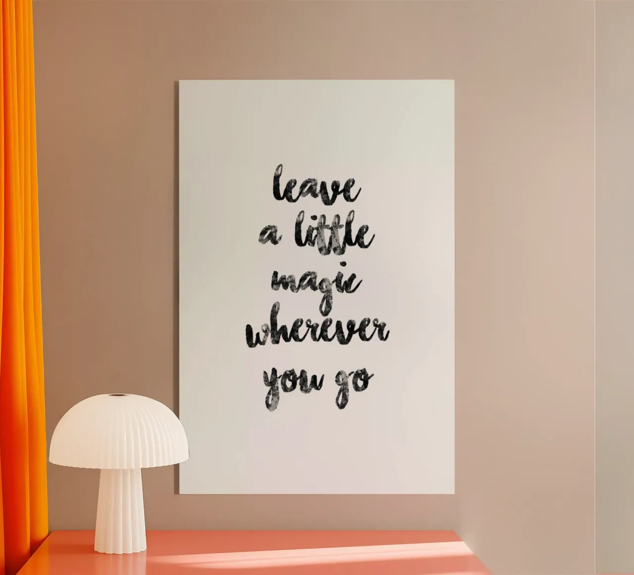 A Little Magic plexiglass da typed