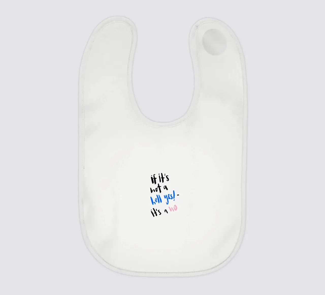 Hell Yes Babylätzchen von Brushmeetspaper