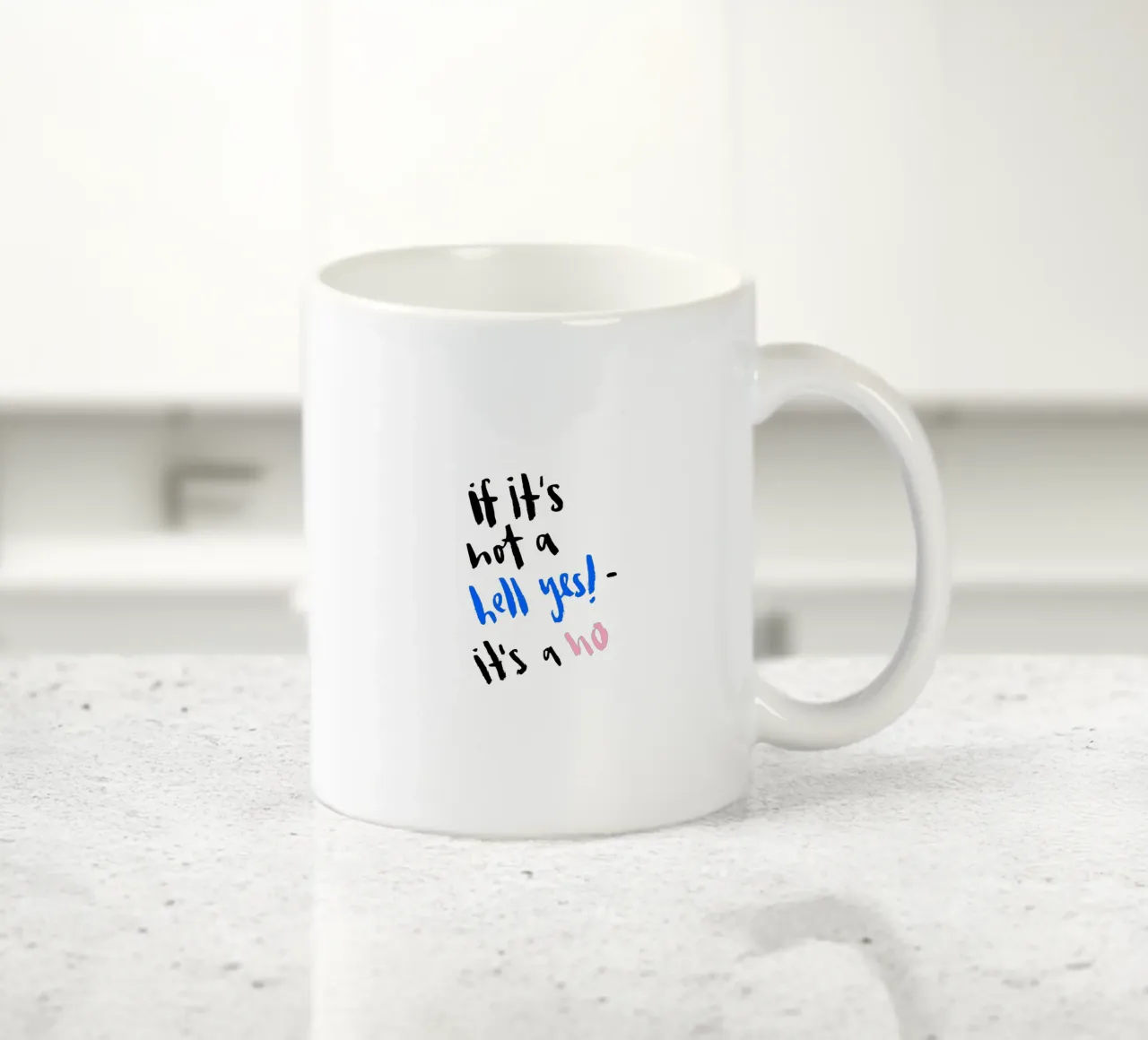 Hell Yes tazza in ceramica da Brushmeetspaper