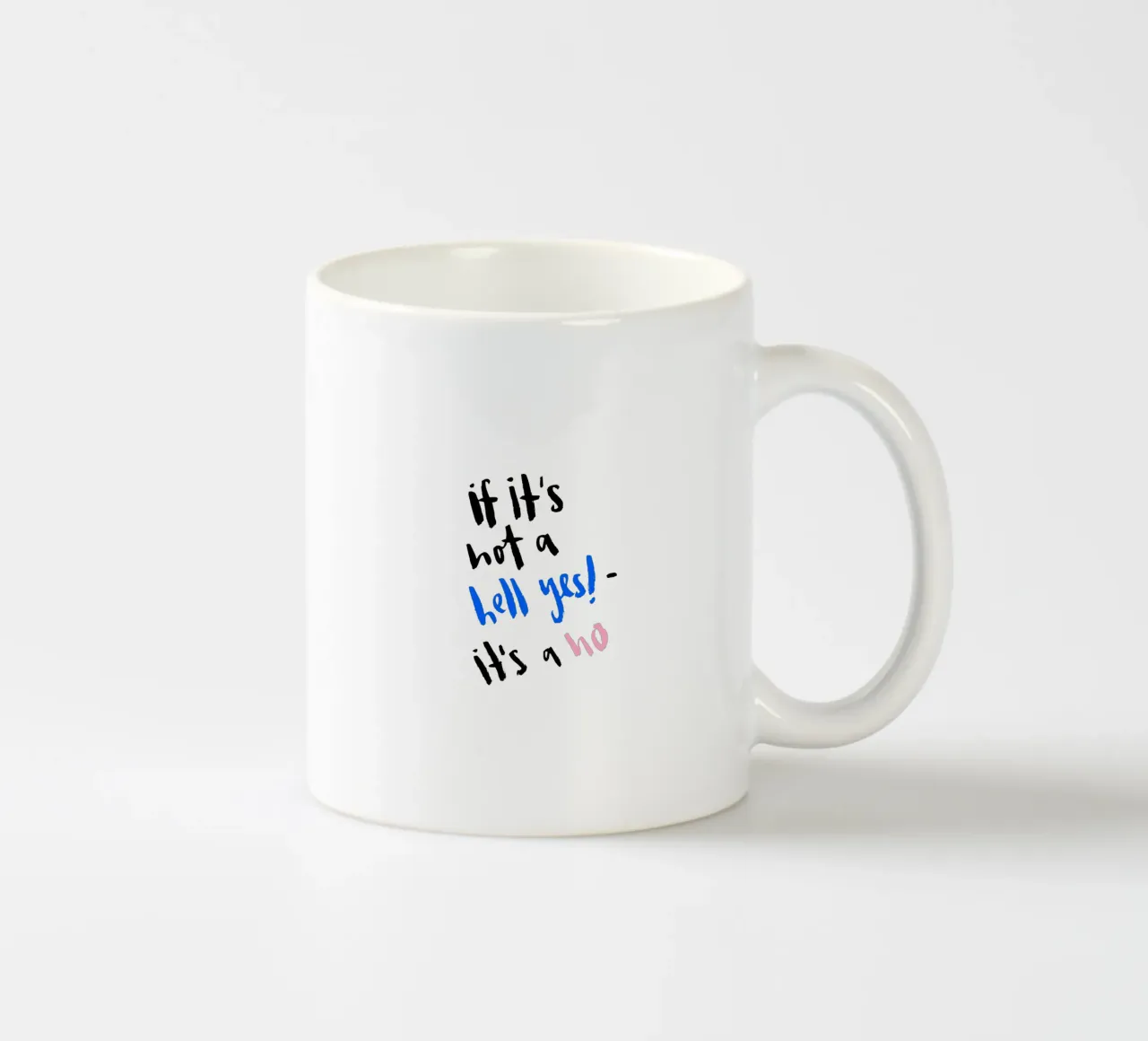 Hell Yes tazza in ceramica da Brushmeetspaper