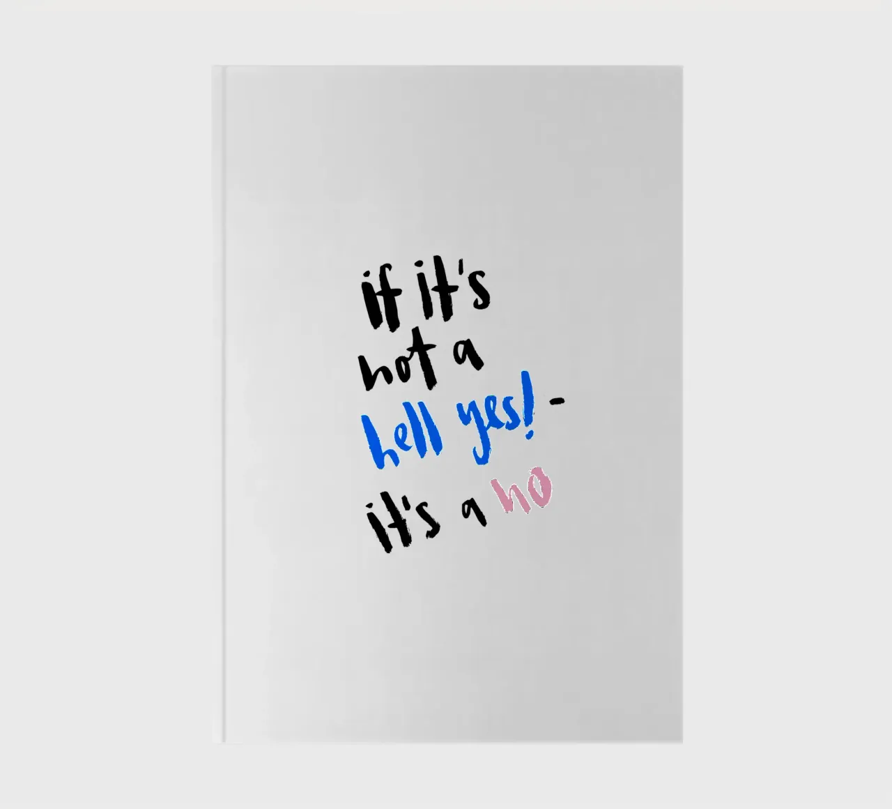 Hell Yes notebook by Brushmeetspaper