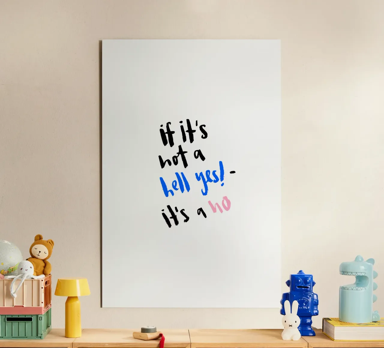 Hell Yes pannello forex da Brushmeetspaper