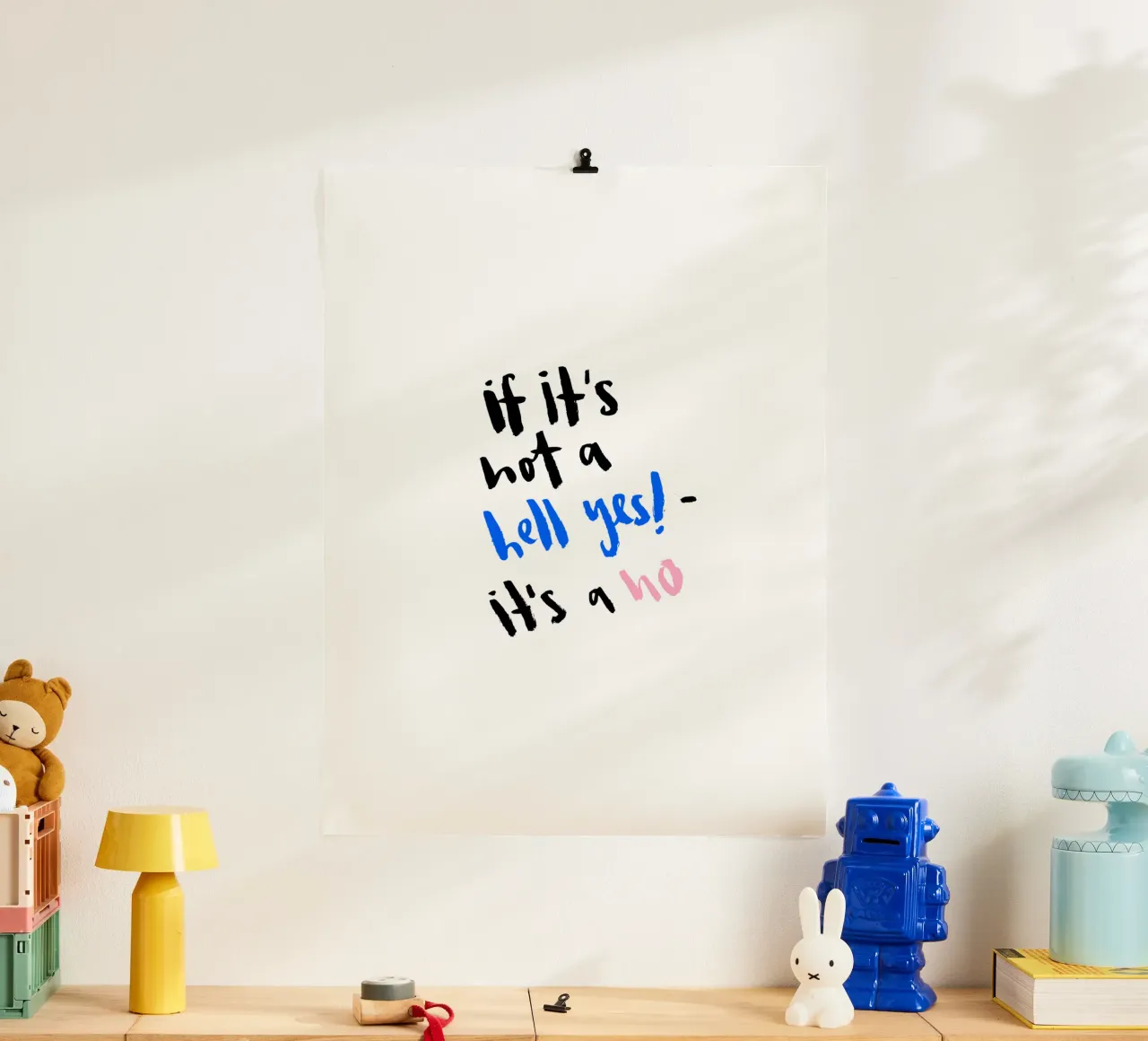 Hell Yes poster da Brushmeetspaper