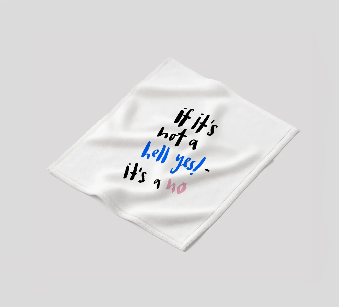 Hell Yes Fleecedecke von Brushmeetspaper