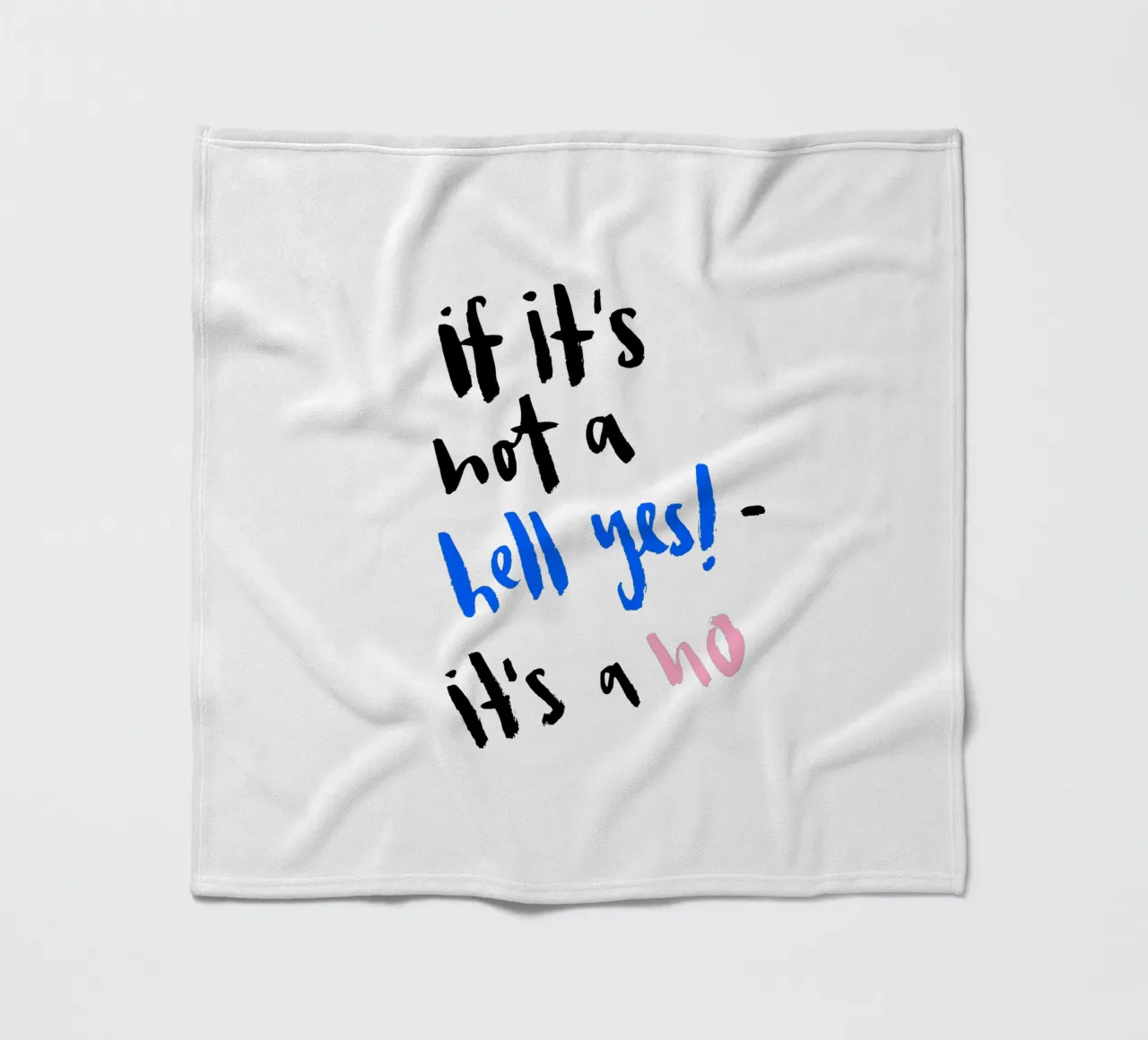 Hell Yes Fleecedecke von Brushmeetspaper