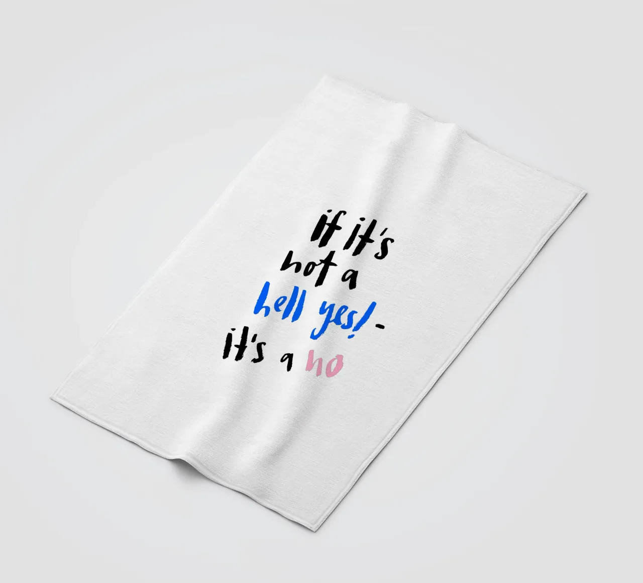 Hell Yes Fleecedecke von Brushmeetspaper