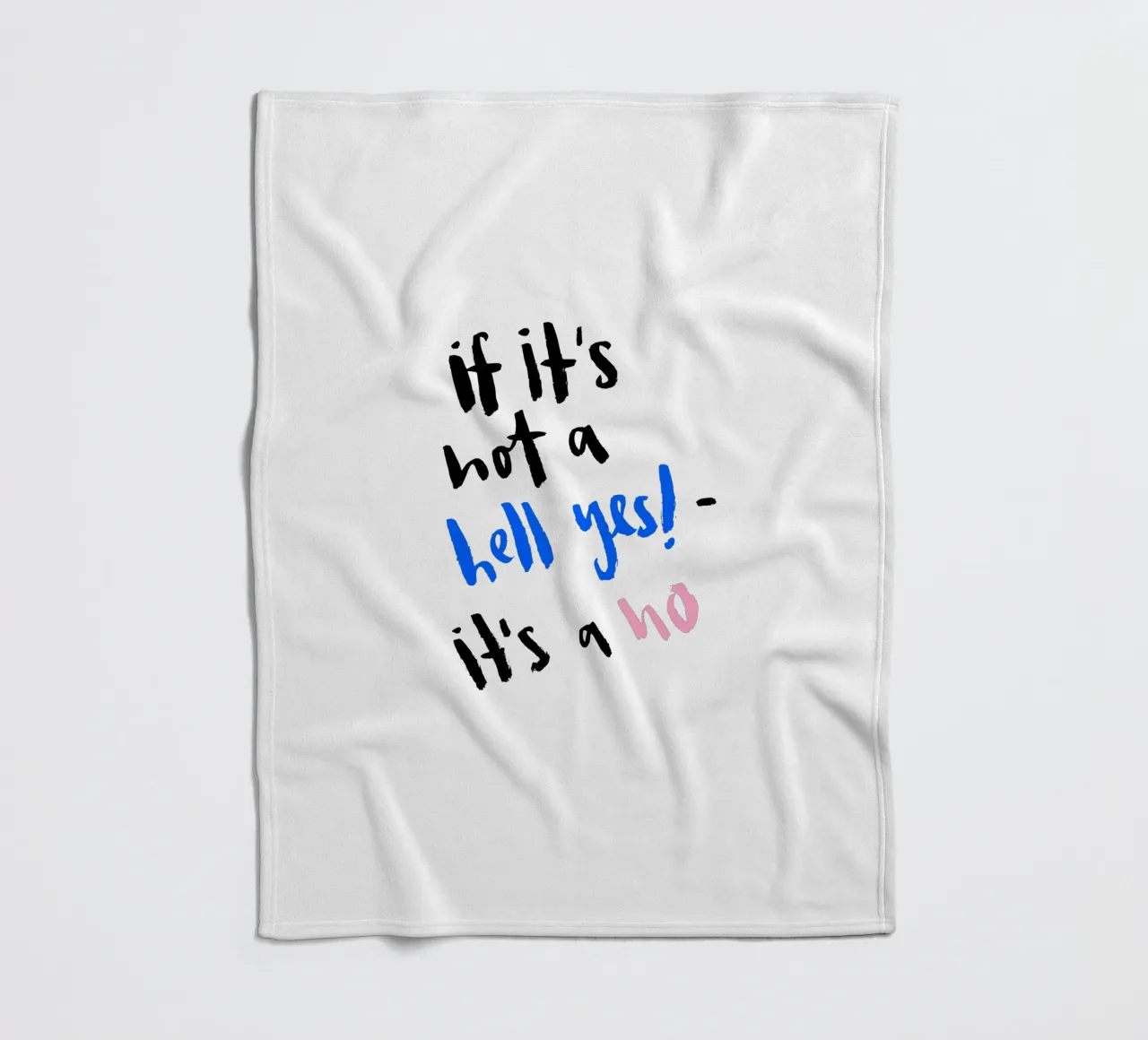 Hell Yes coperta in pile da Brushmeetspaper