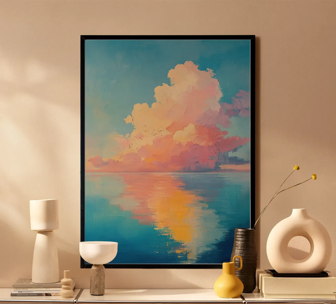 Pink-blue dream poster by Nikis Art Studio
