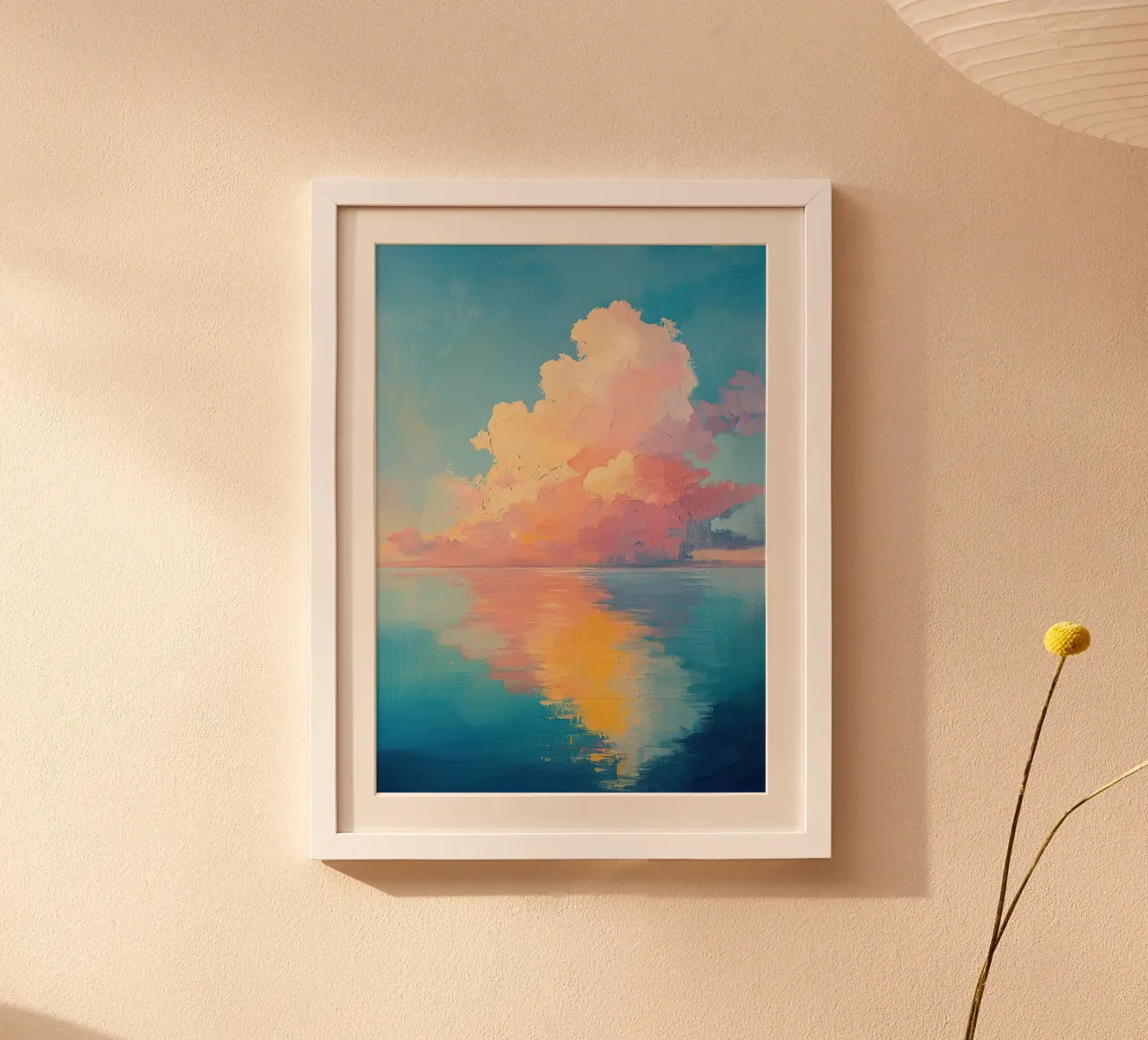 Pink-blue dream poster by Nikis Art Studio