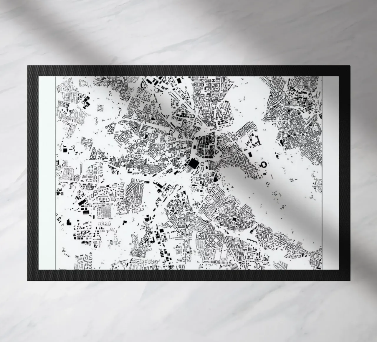 Leipzig deurmat van The Cartography Collection