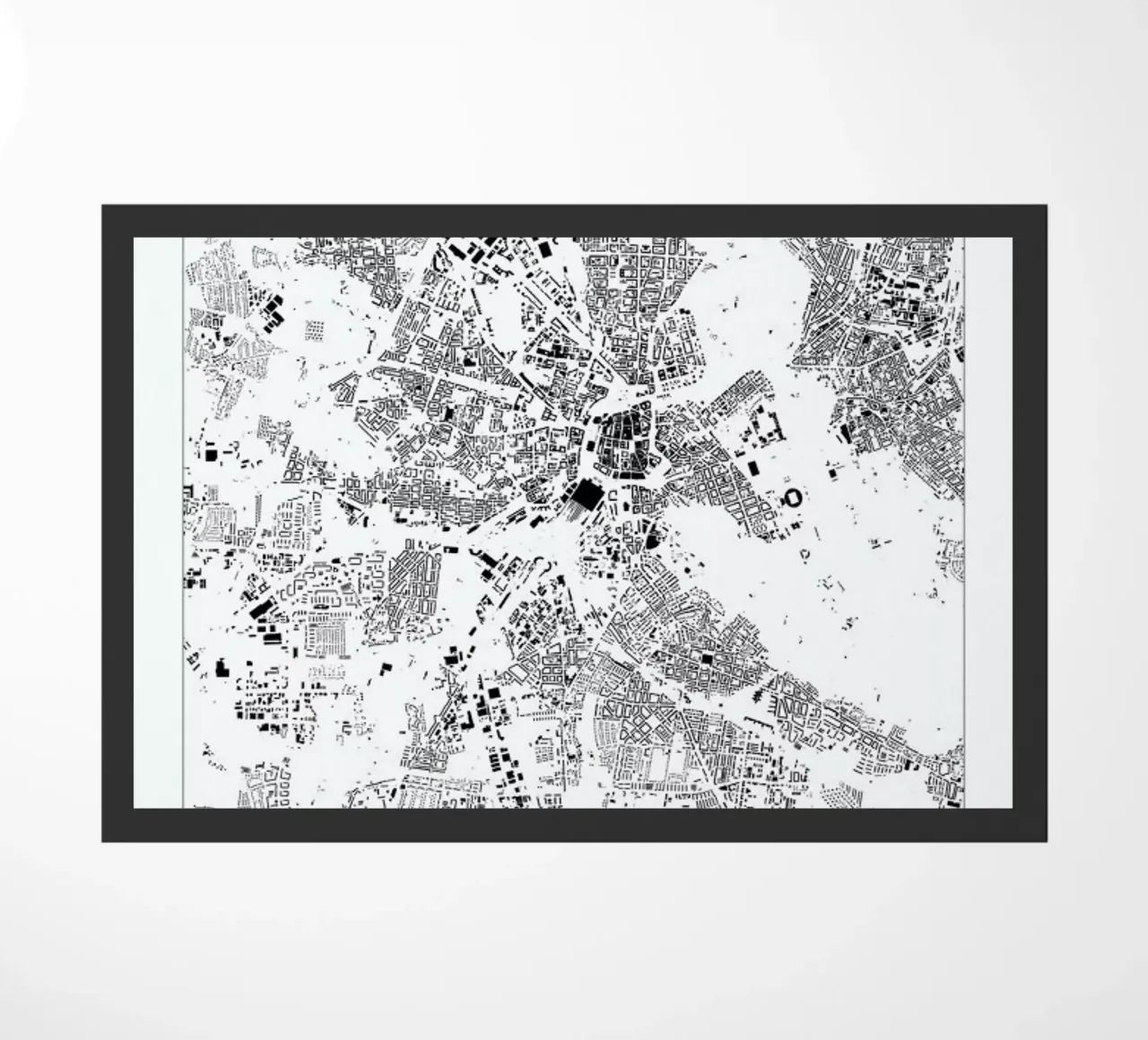 Leipzig deurmat van The Cartography Collection