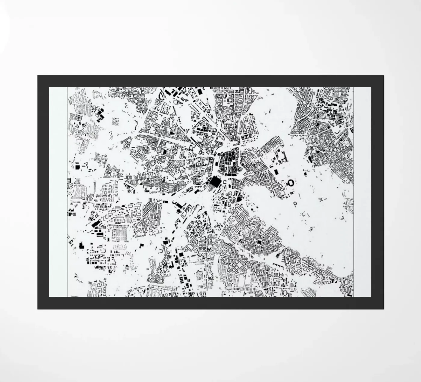 Leipzig deurmat van The Cartography Collection