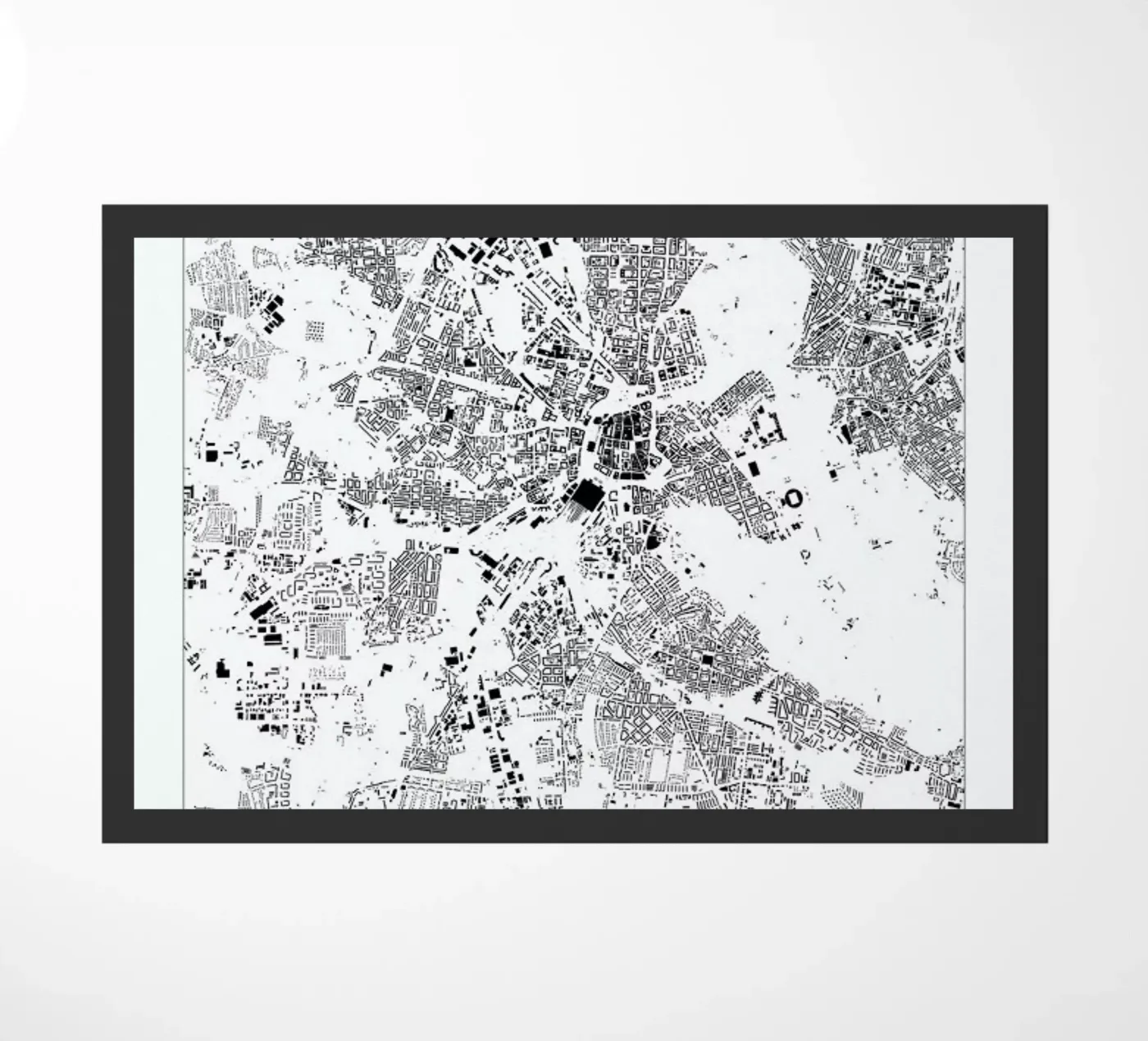 Leipzig paillasson de The Cartography Collection