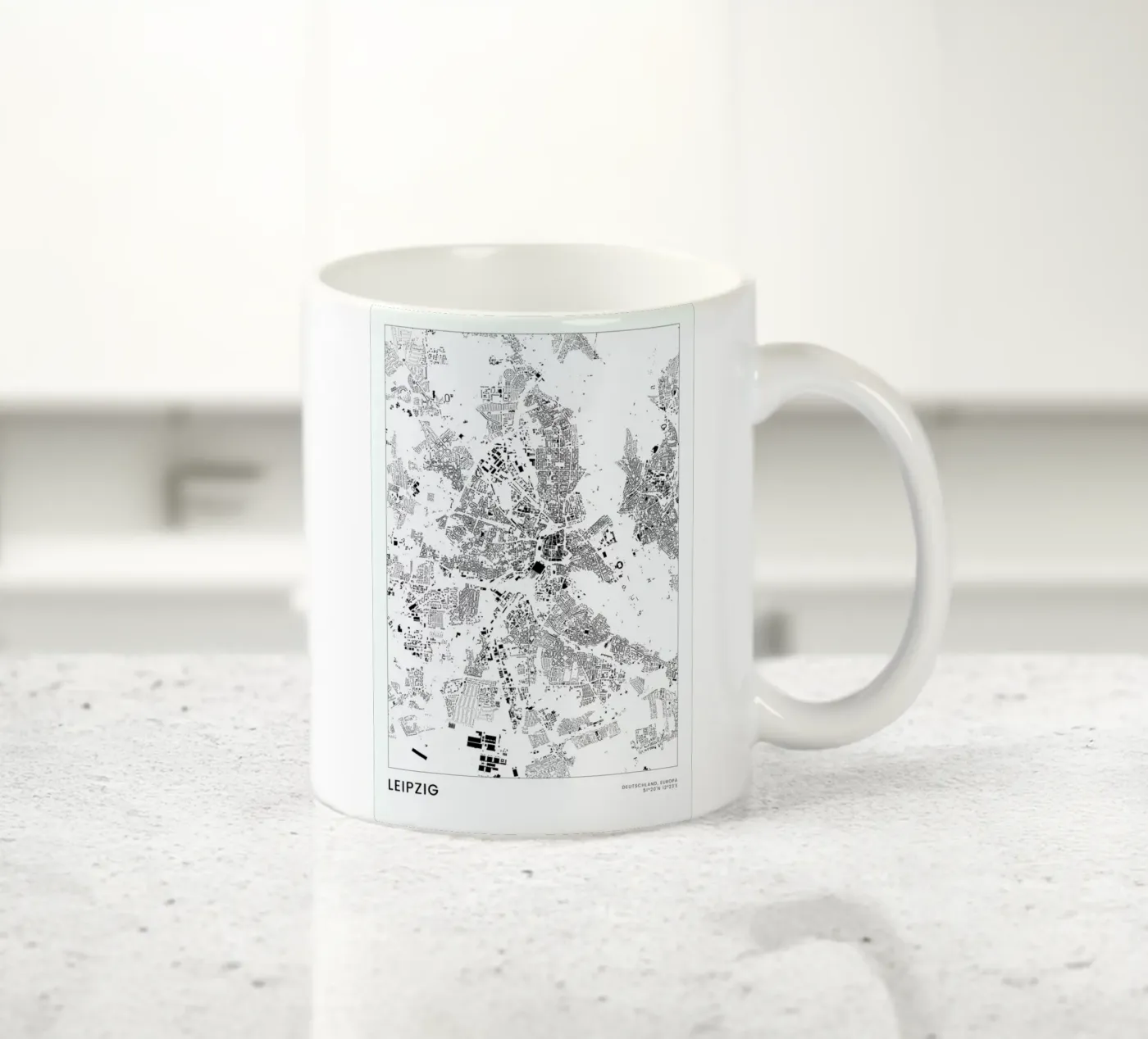 Leipzig tazza in ceramica da The Cartography Collection