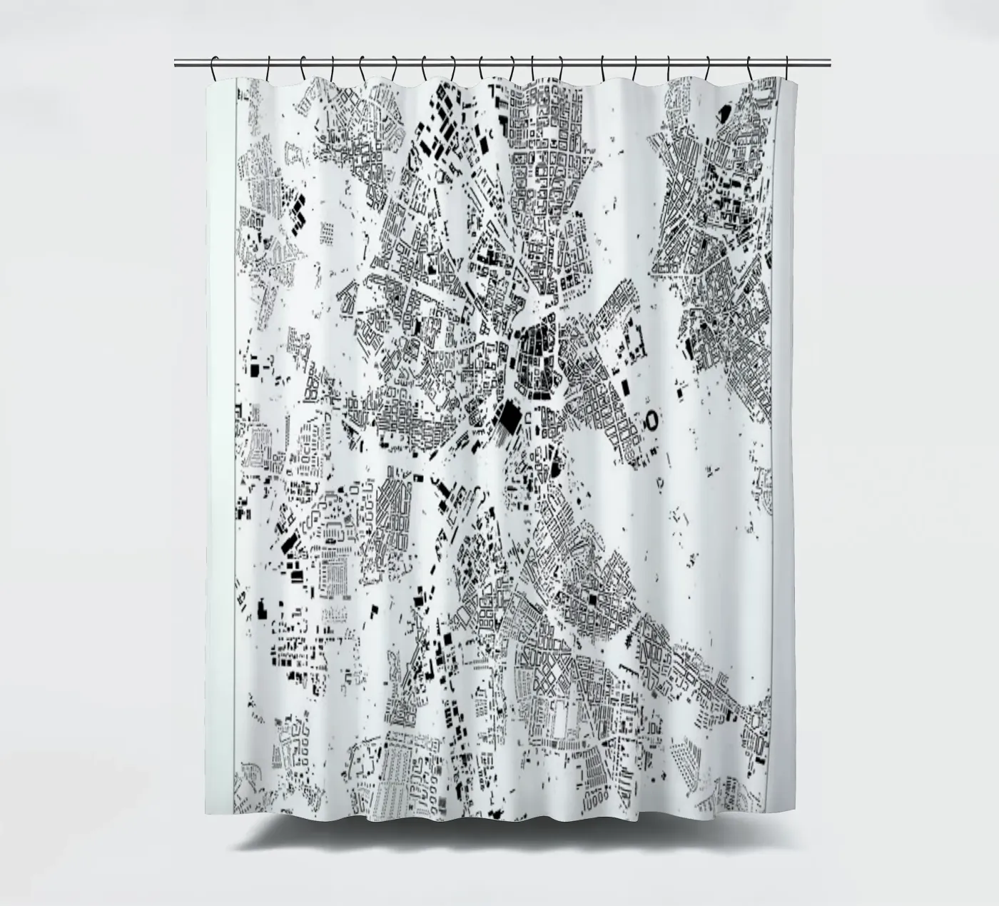 Leipzig Duschvorhang von The Cartography Collection