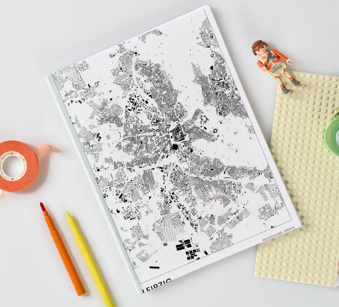 Leipzig notebook by The Cartography Collection