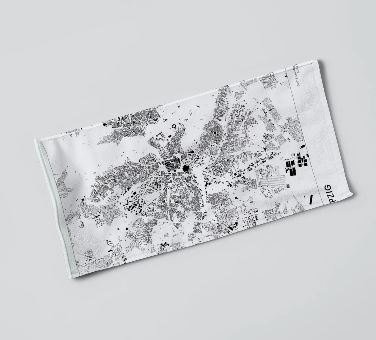 Leipzig badhanddoek van The Cartography Collection