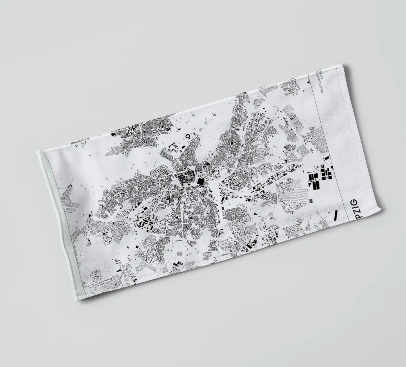 Leipzig badhanddoek van The Cartography Collection