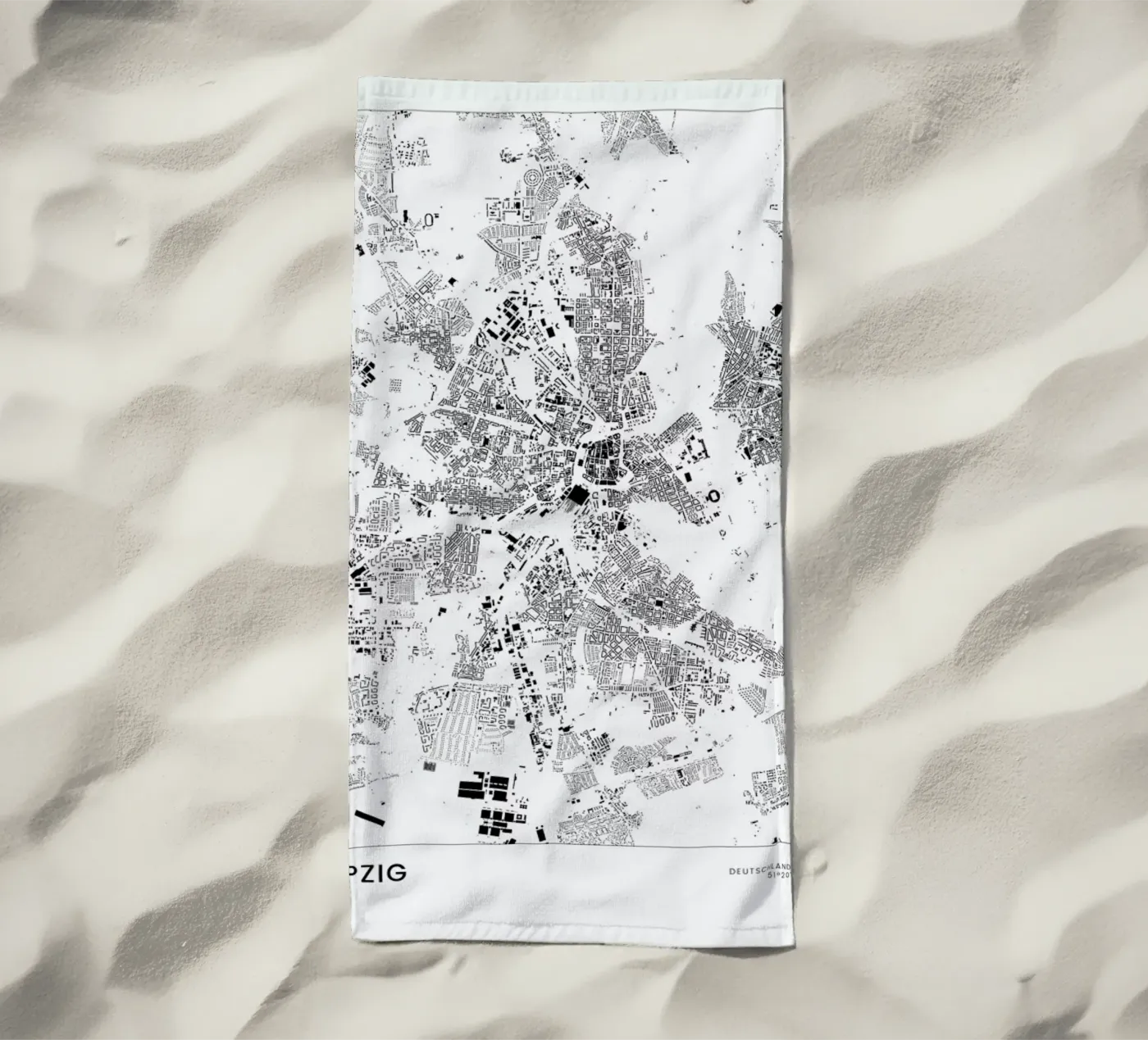 Leipzig serviette de plage de The Cartography Collection