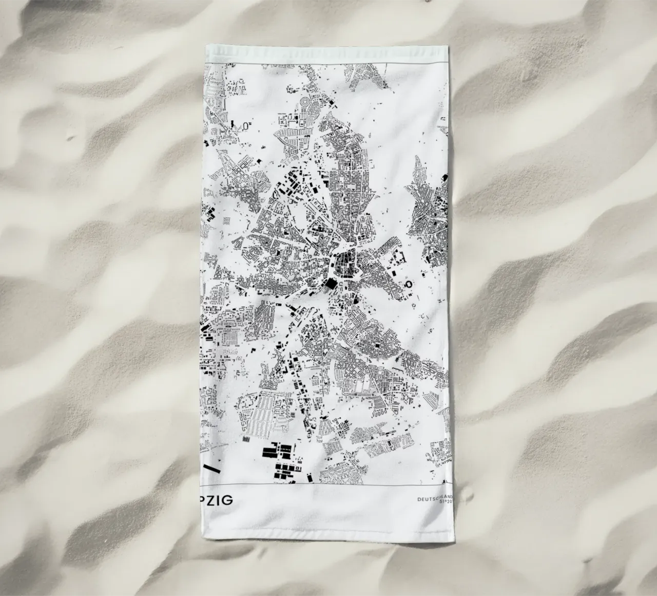 Leipzig serviette de plage de The Cartography Collection