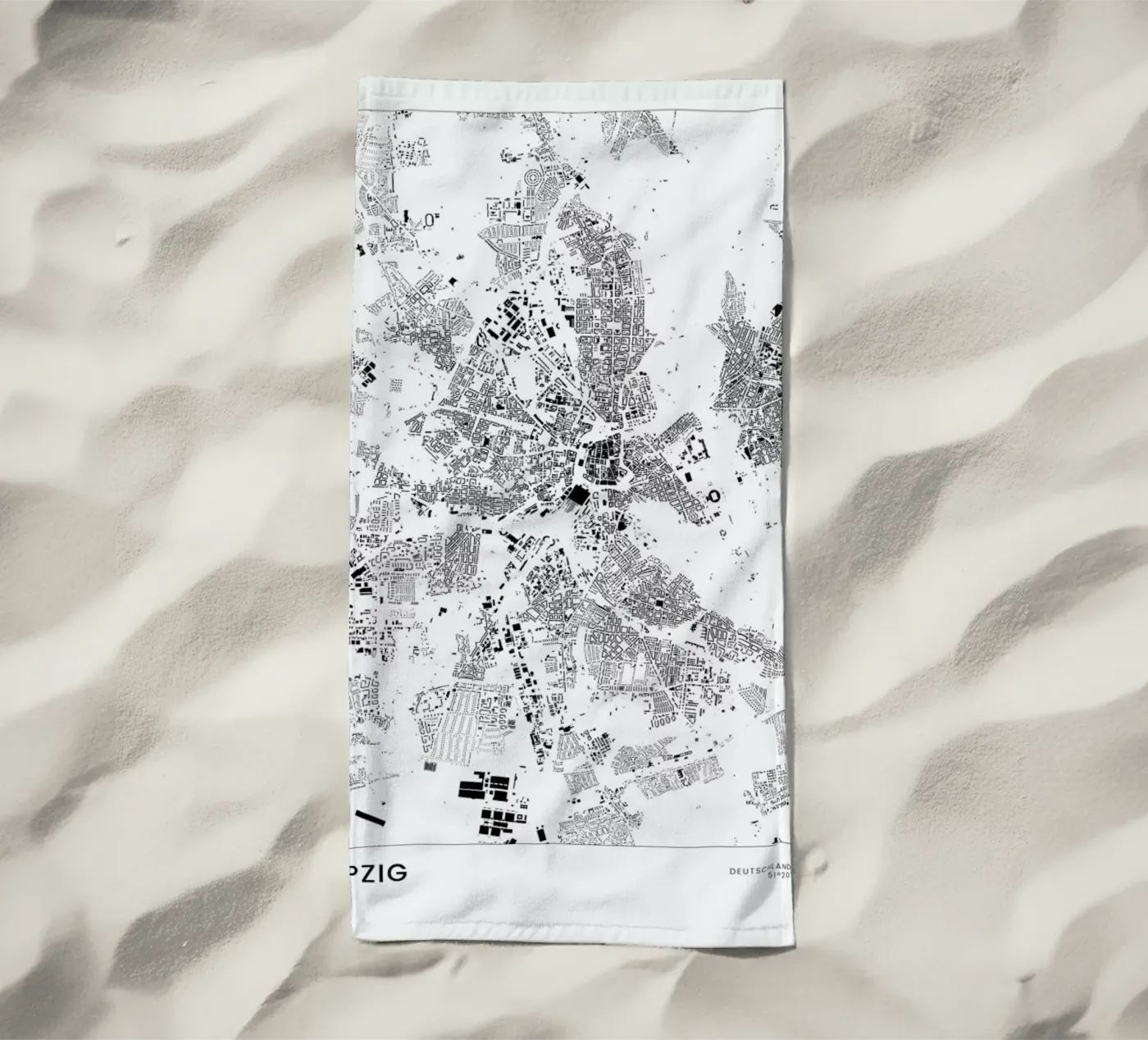 Leipzig serviette de plage de The Cartography Collection
