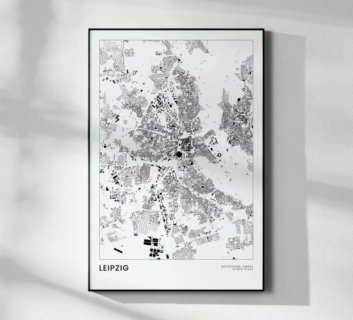 Leipzig plexiglas de The Cartography Collection