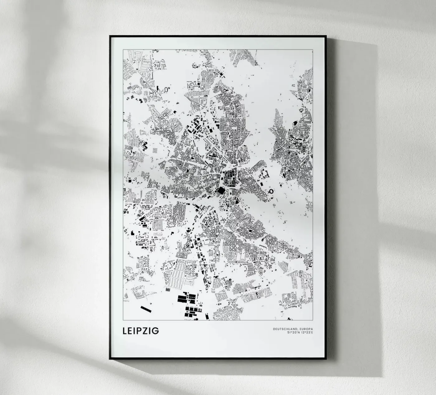 Leipzig plexiglas de The Cartography Collection