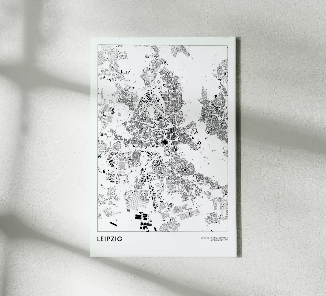 Leipzig tela da The Cartography Collection