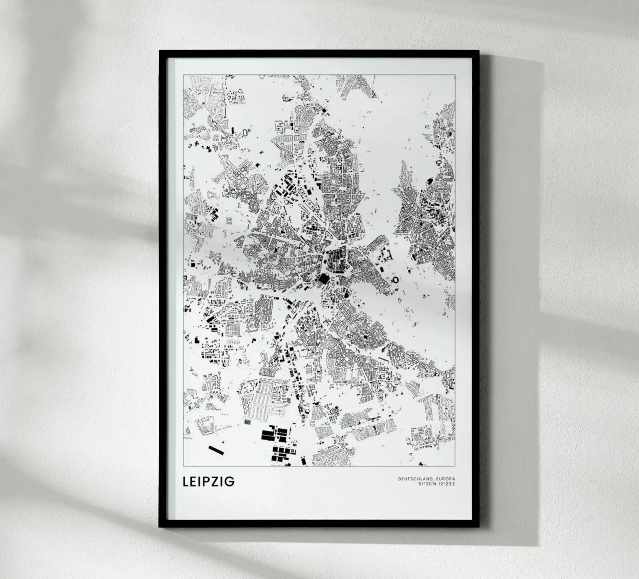 Leipzig Poster von The Cartography Collection