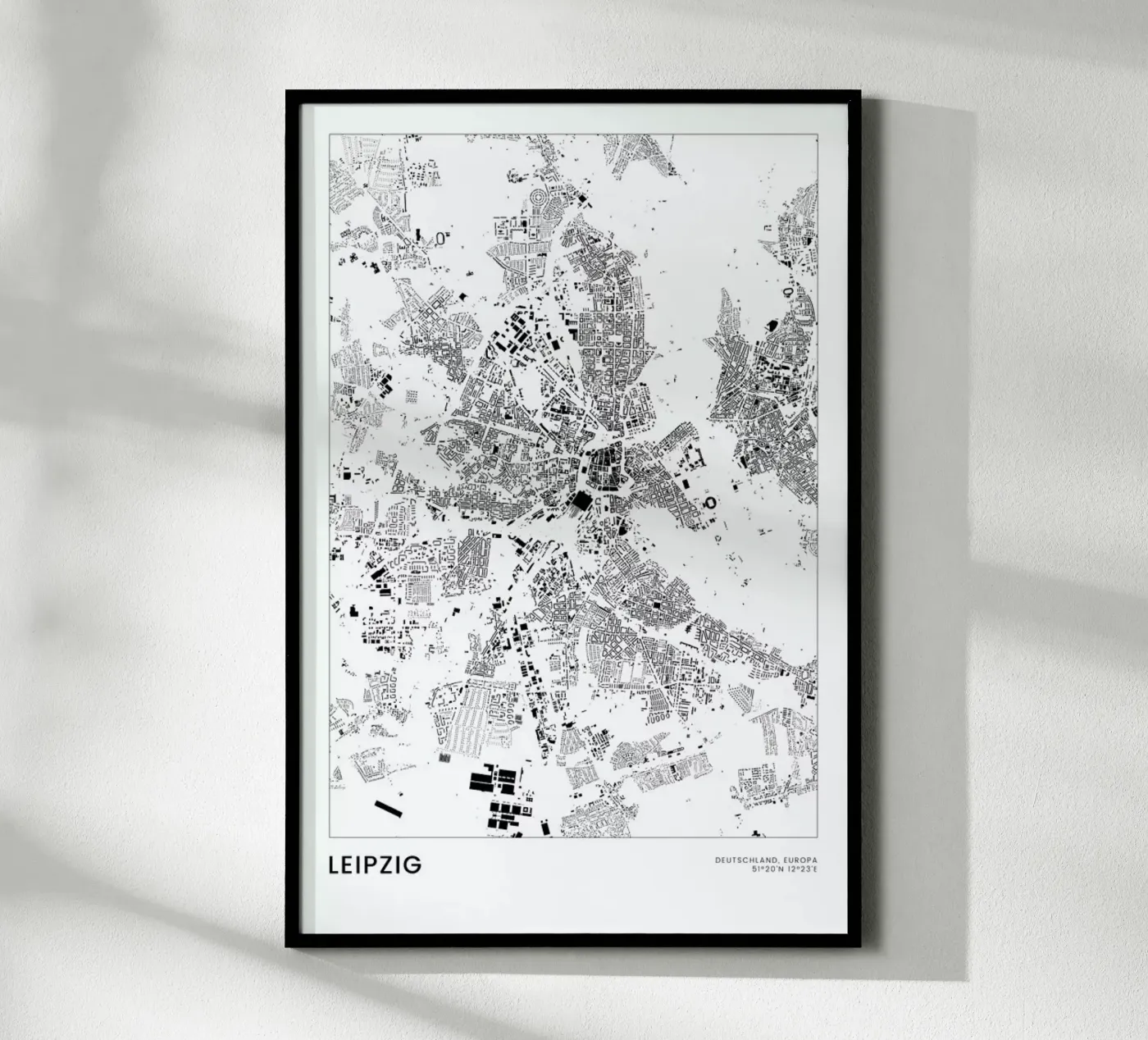 Leipzig Poster von The Cartography Collection