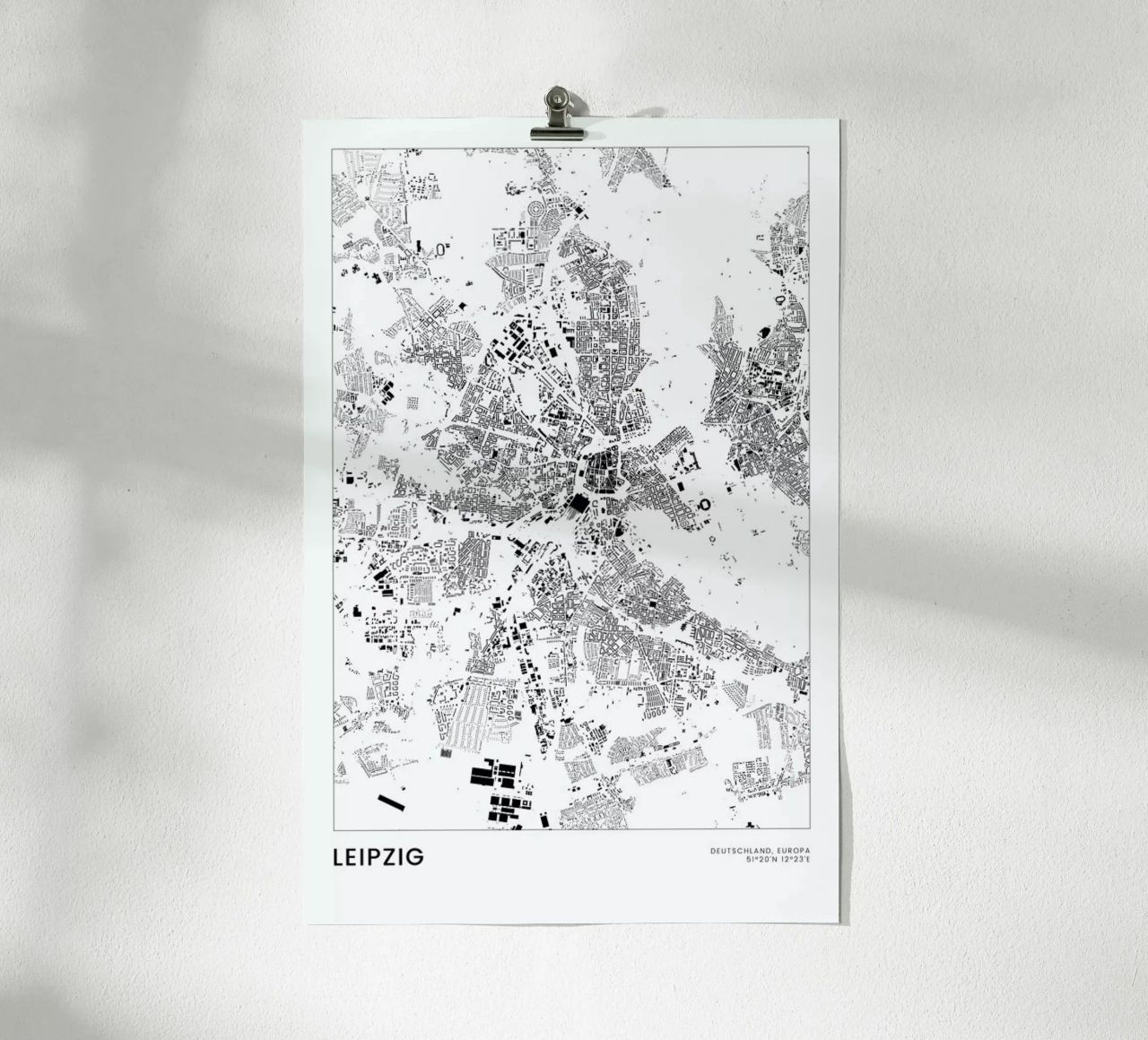 Leipzig Poster von The Cartography Collection