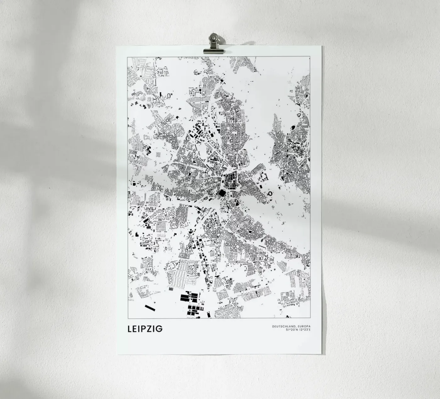 Leipzig Poster von The Cartography Collection