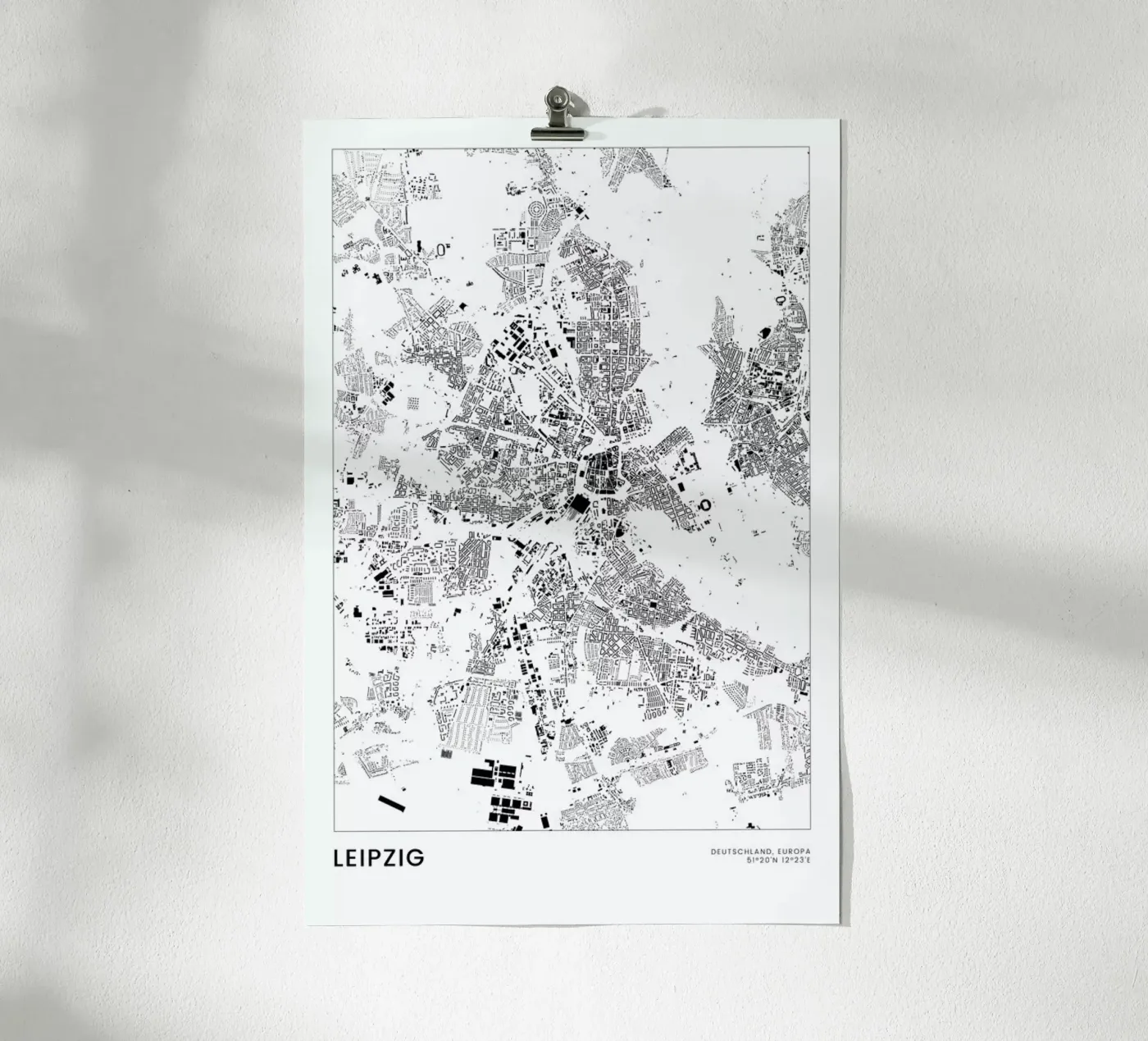 Leipzig poster by The Cartography Collection